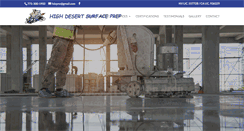 Desktop Screenshot of highdesertsurfaceprep.com