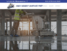 Tablet Screenshot of highdesertsurfaceprep.com
